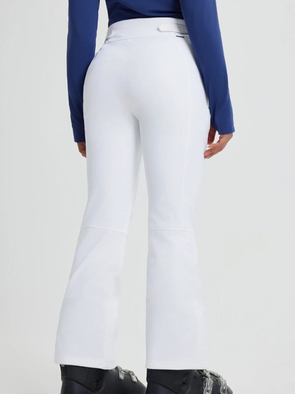 NWT Baleaf Women's Ski Softshell White Slightly Flared Pants- Size Large - Picture 2 of 4